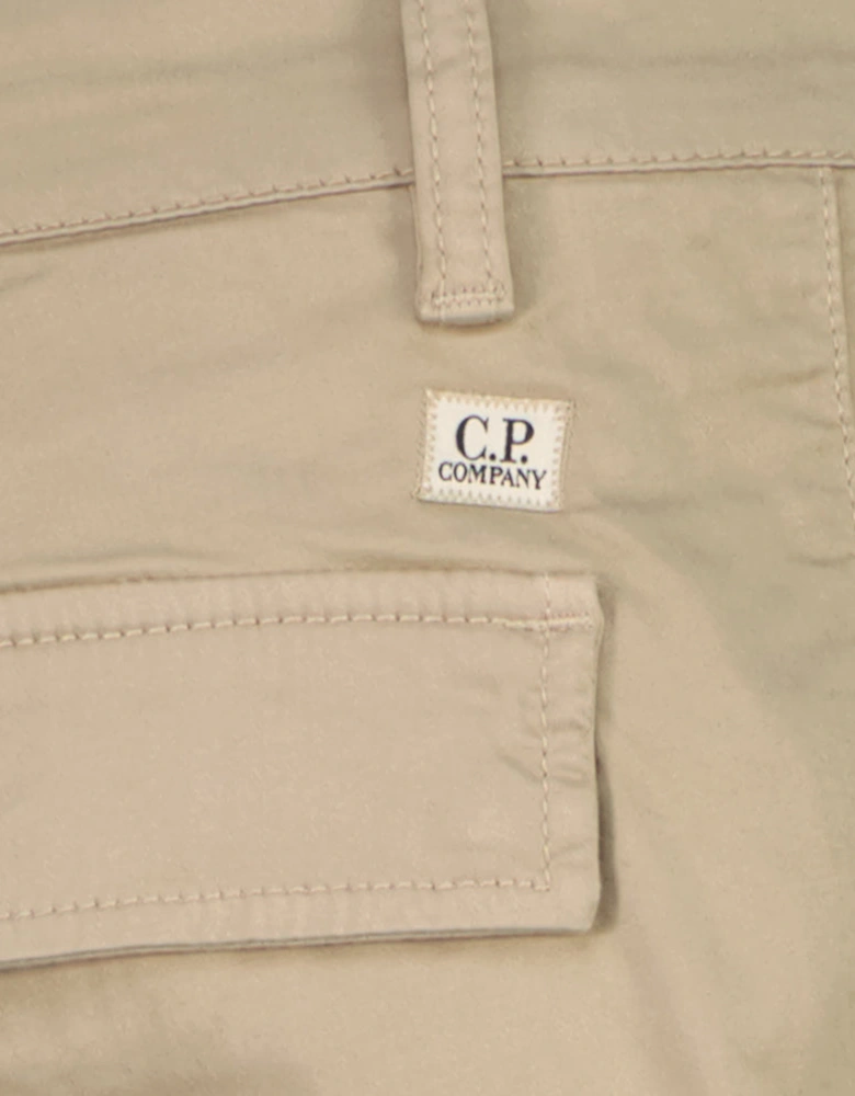 Satin Stretch Lens Cargo Pants