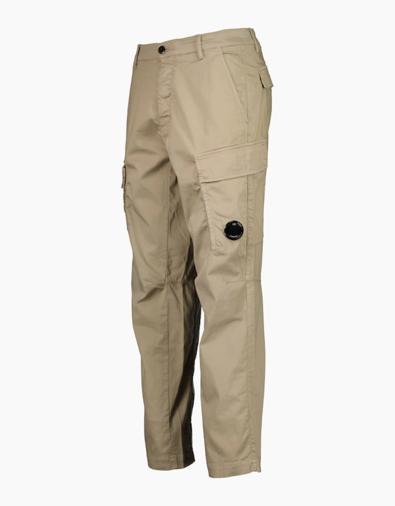 Satin Stretch Lens Cargo Pants
