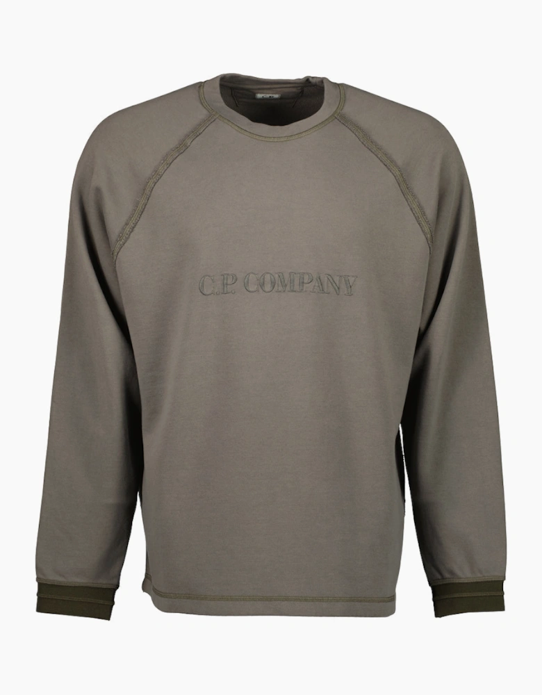 Diagonal Fleece Logo Sweatshirt