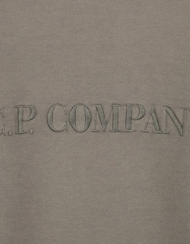 Diagonal Fleece Logo Sweatshirt