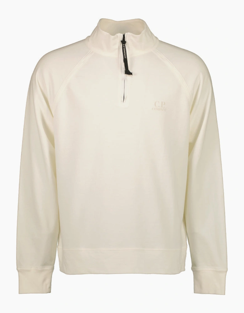 Light Fleece Quarter Zip Logo Sweat