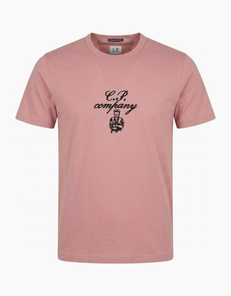 Calligraphic Embroidered Logo T-Shirt