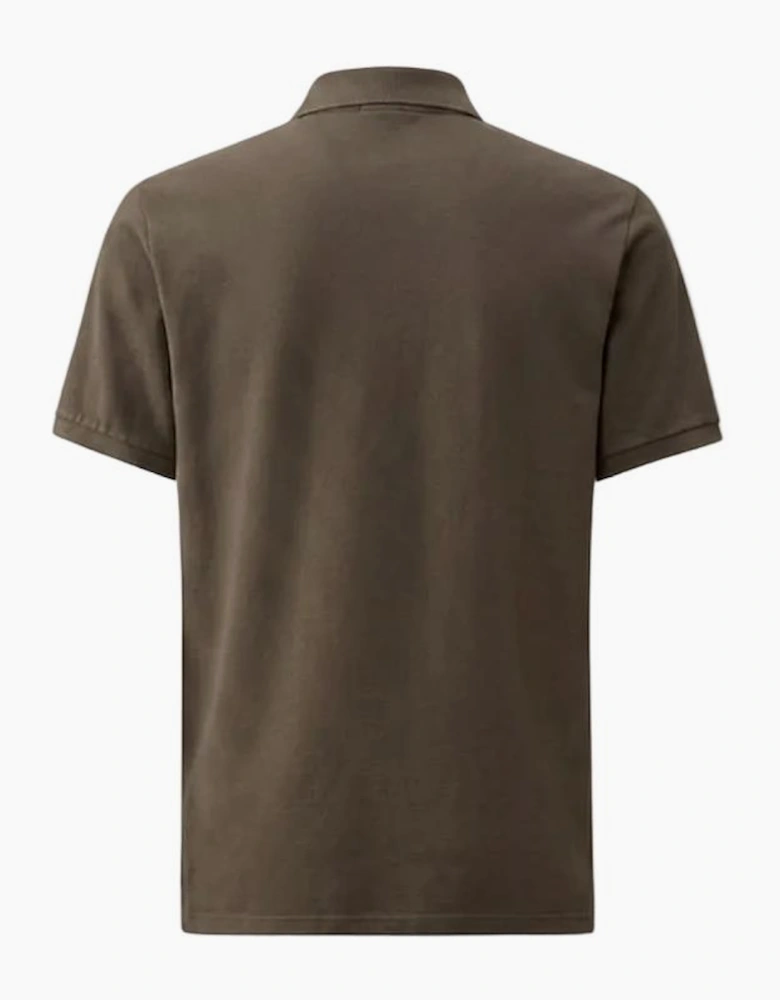 Resist Dyed Logo Polo Shirt