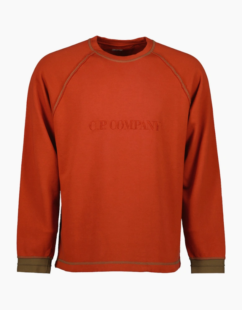 Diagonal Fleece Logo Sweatshirt