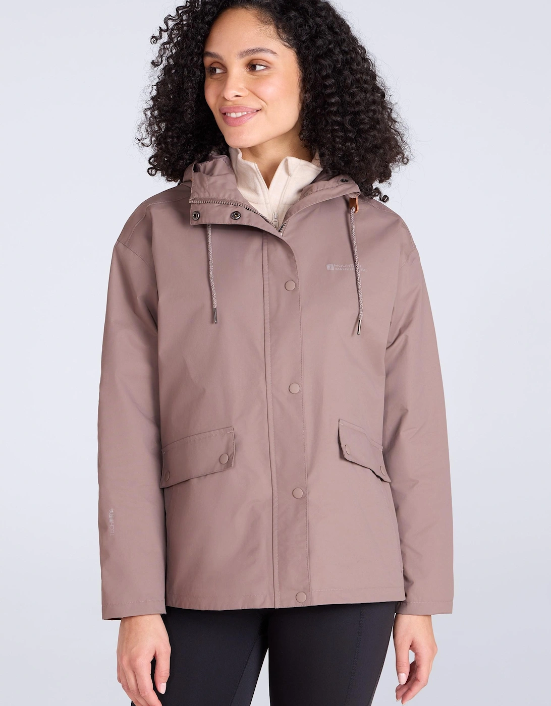 Mountain Warehouse Women's Brown / Misty Waterproof Jacket - Size: 18