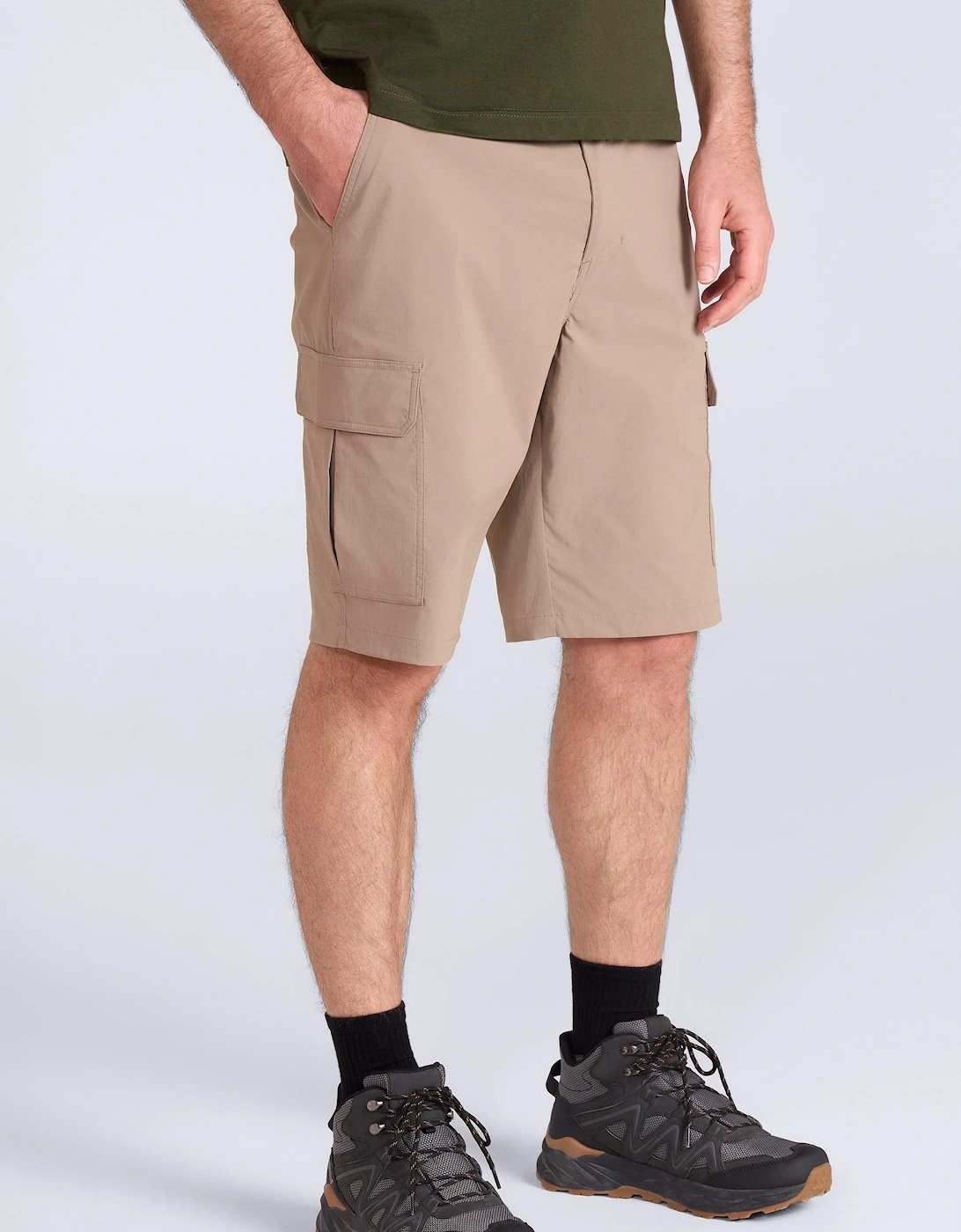 Mountain Warehouse Men's Cream Delta Stretch Cargo Shorts  36/32 36R