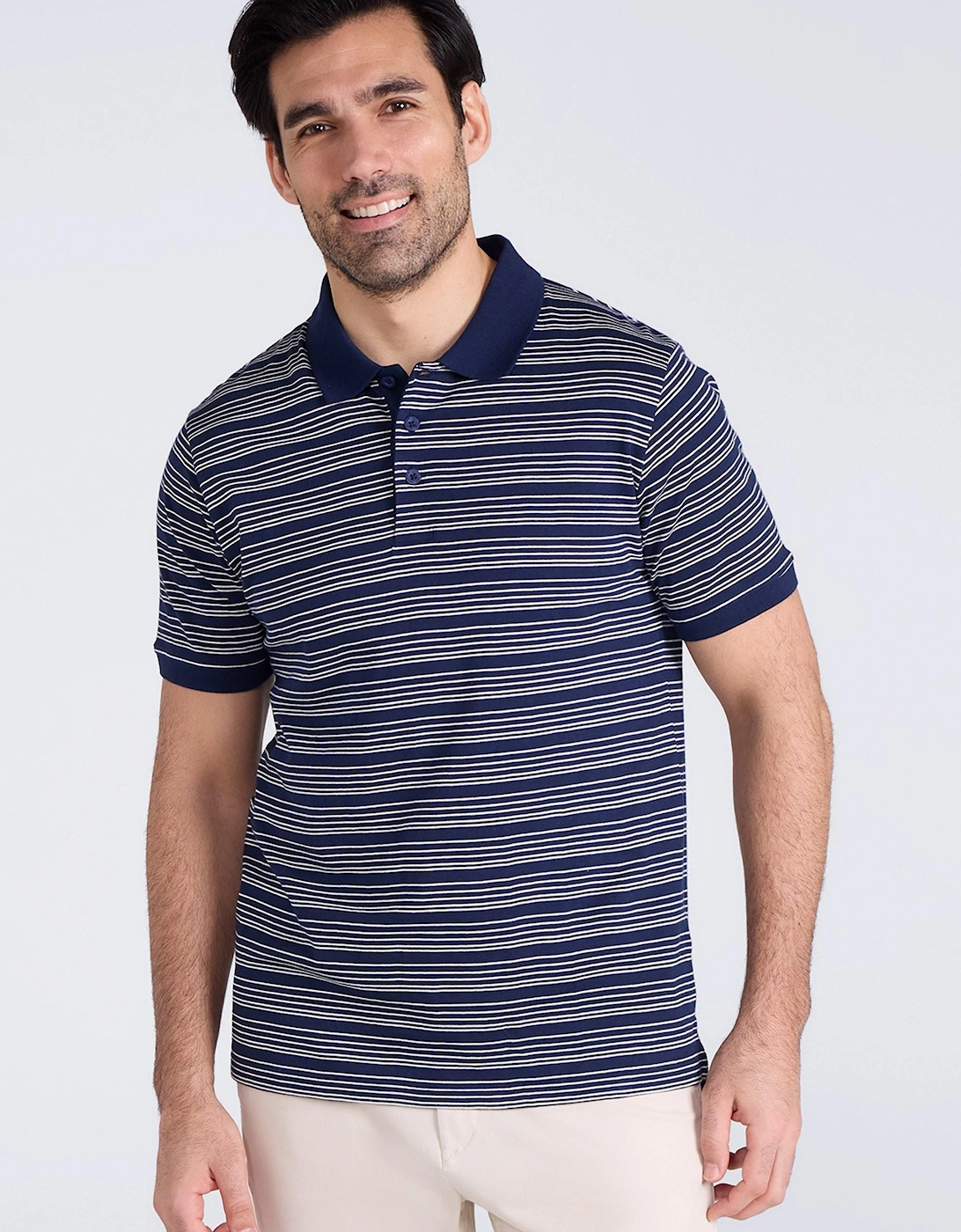 Mountain Warehouse Mens Wren Stripe Cotton Polo Shirt, 4 of 3