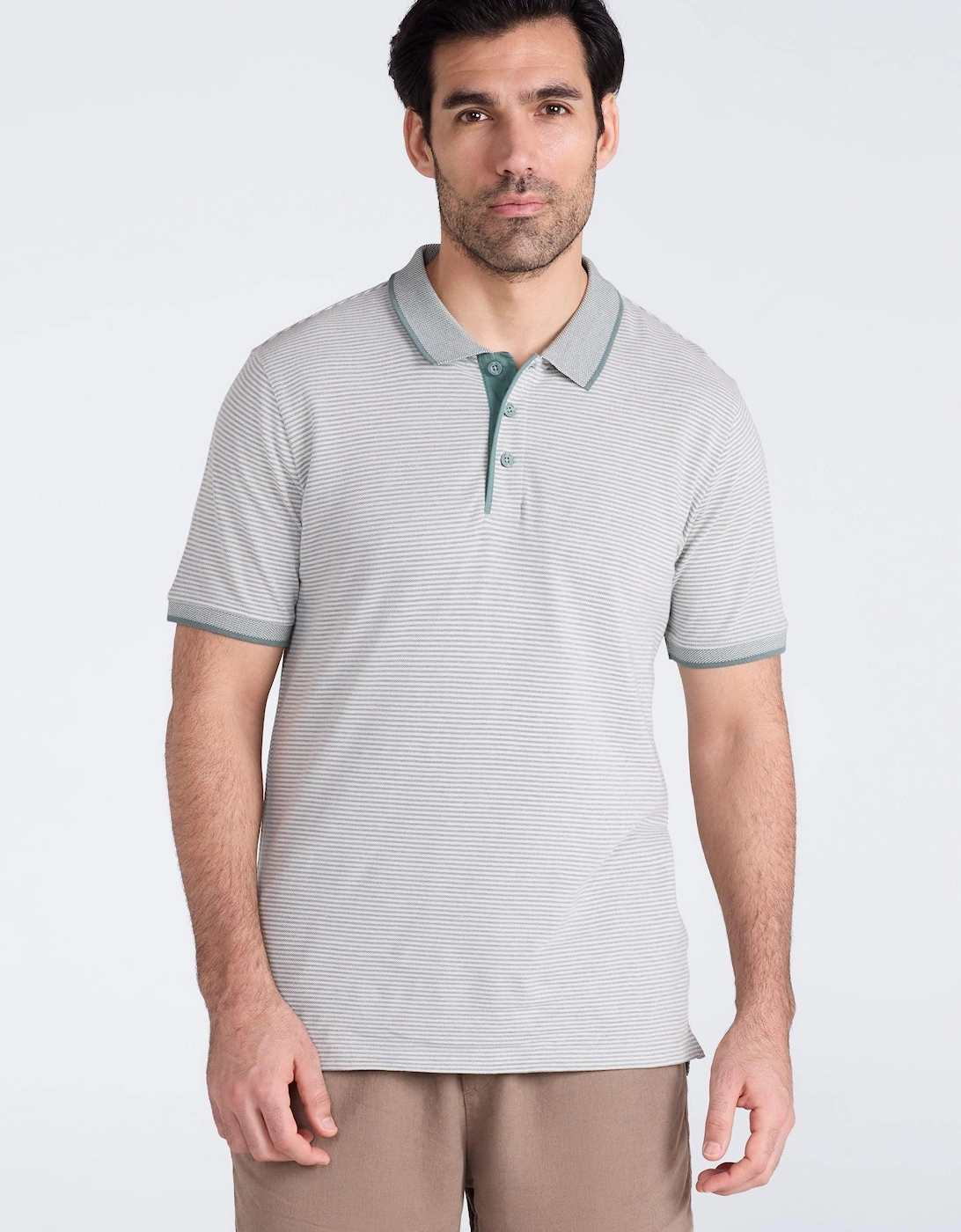 Mountain Warehouse Mens Dawnay Textured Pique Polo Shirt