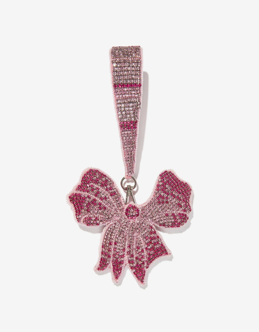 Maison Ava Girls Crystal Embellished Bow Bag in Silver