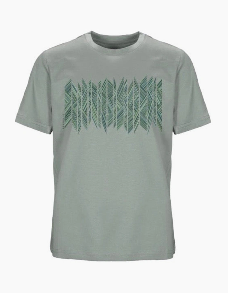 Boys Sage Green Zig Zag Top