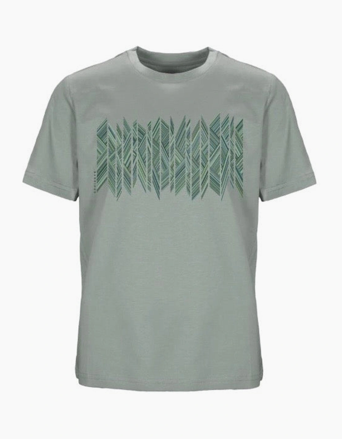 Boys Sage Green Zig Zag Top, 3 of 2