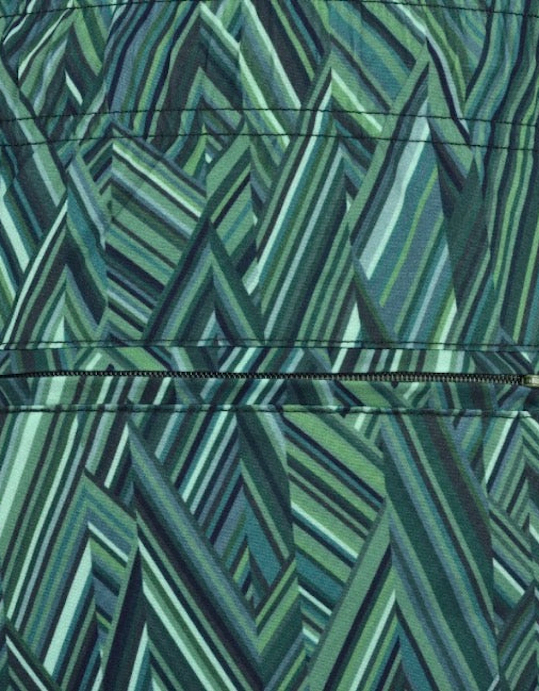 Boys Green Zig Zag Swim Shorts