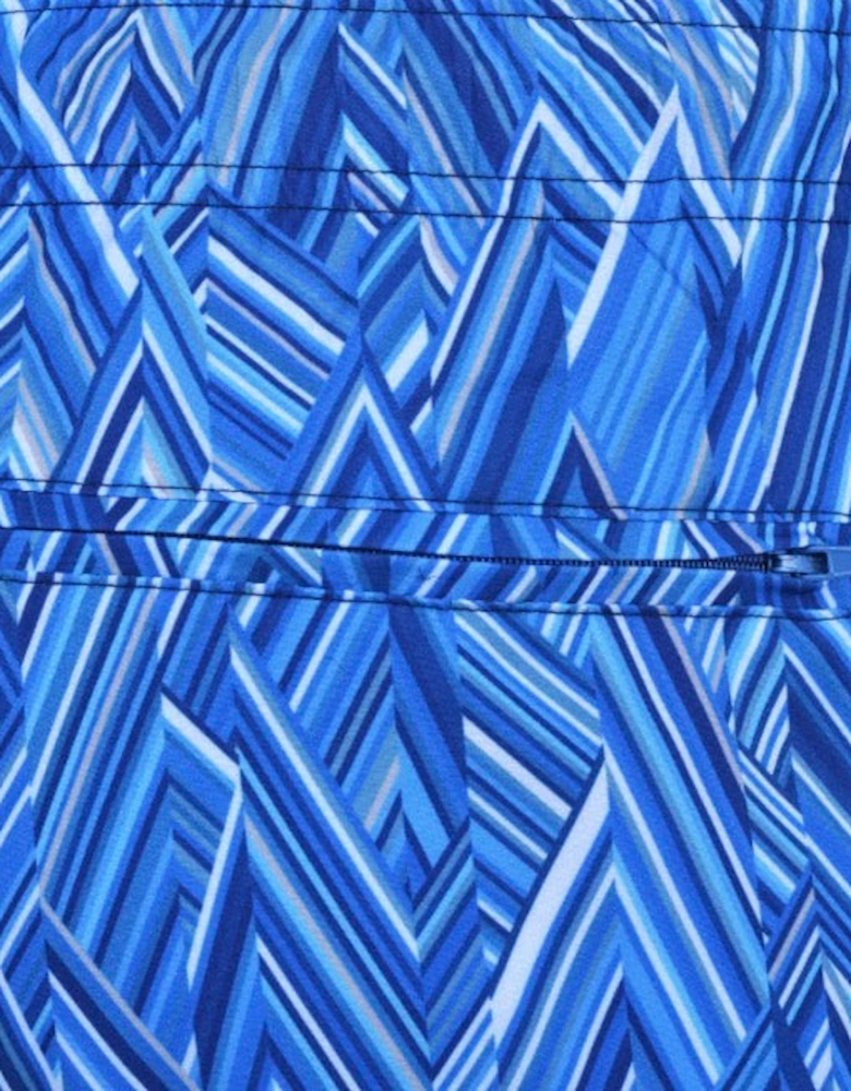 Boys Blue Zig Zag Swim Shorts