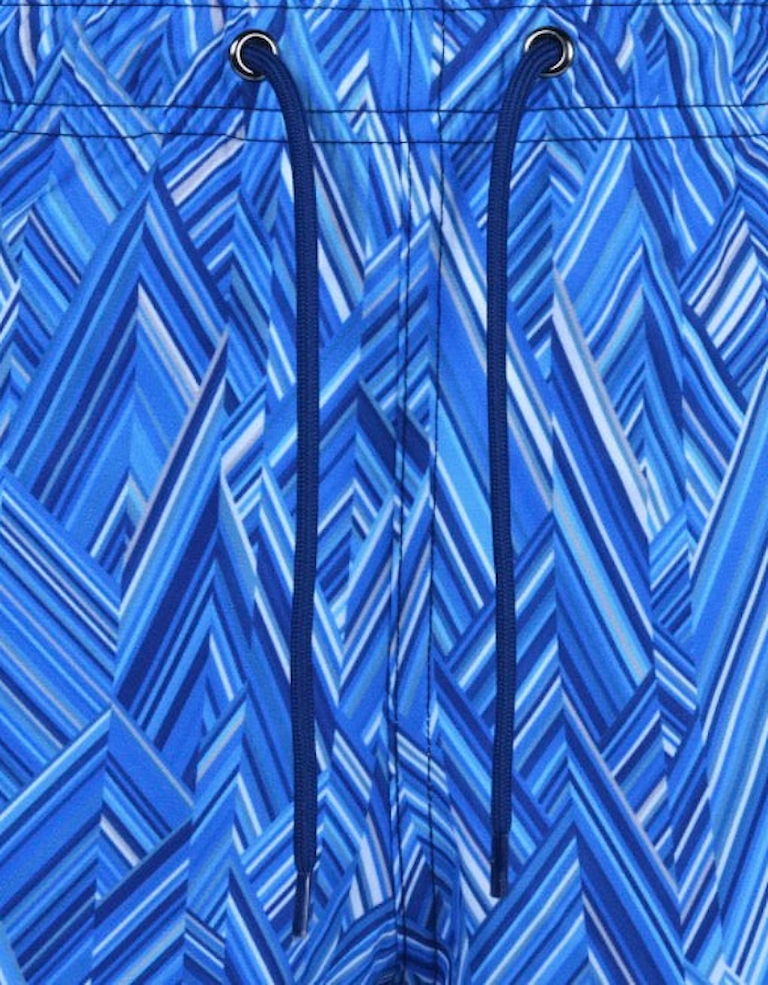 Boys Blue Zig Zag Swim Shorts