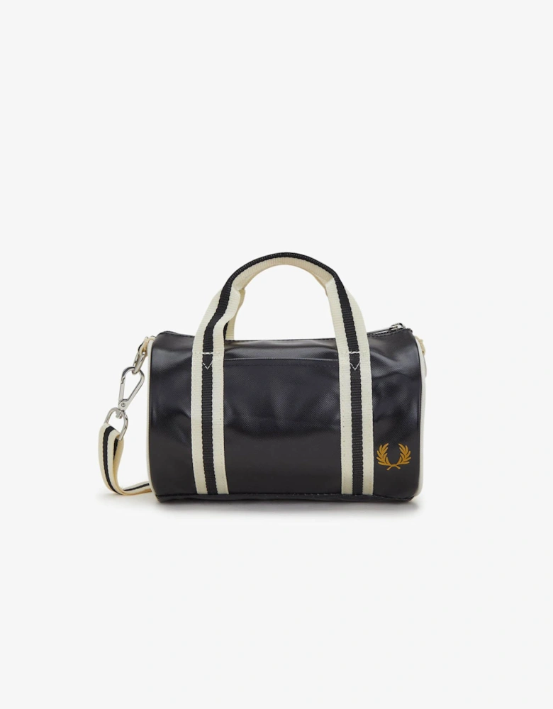 Fred Perry Classic Mini Barrel Bag - Black/Ecru D57