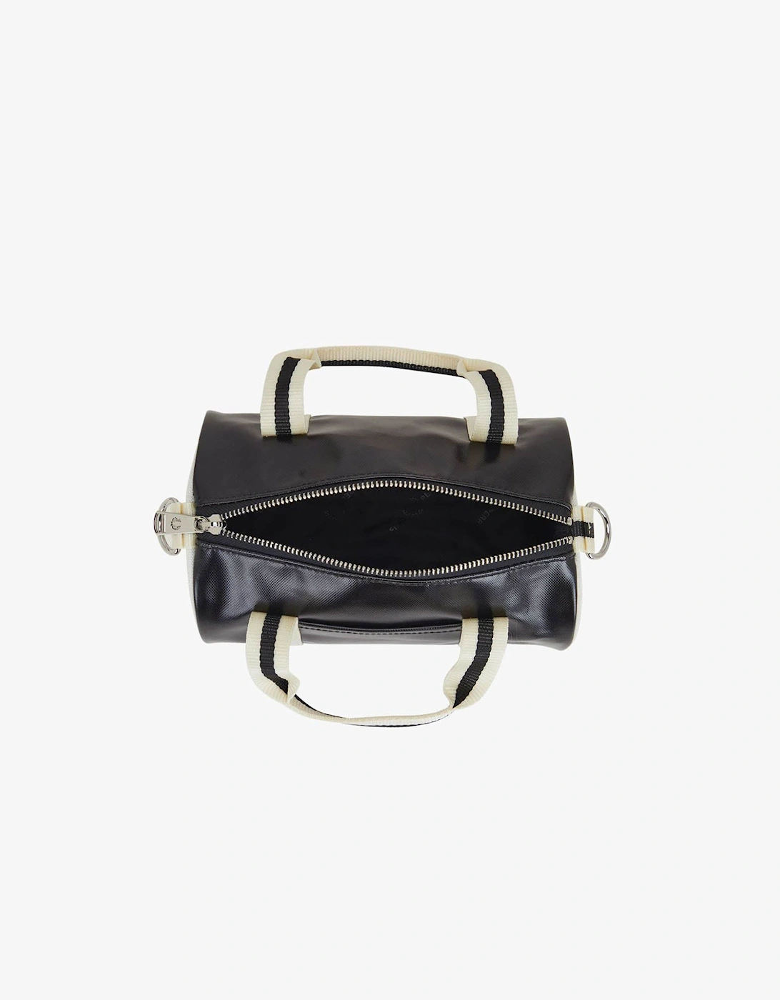 Fred Perry Classic Mini Barrel Bag - Black/Ecru D57