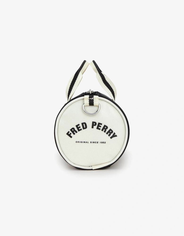 Fred Perry Classic Mini Barrel Bag - Black/Ecru D57