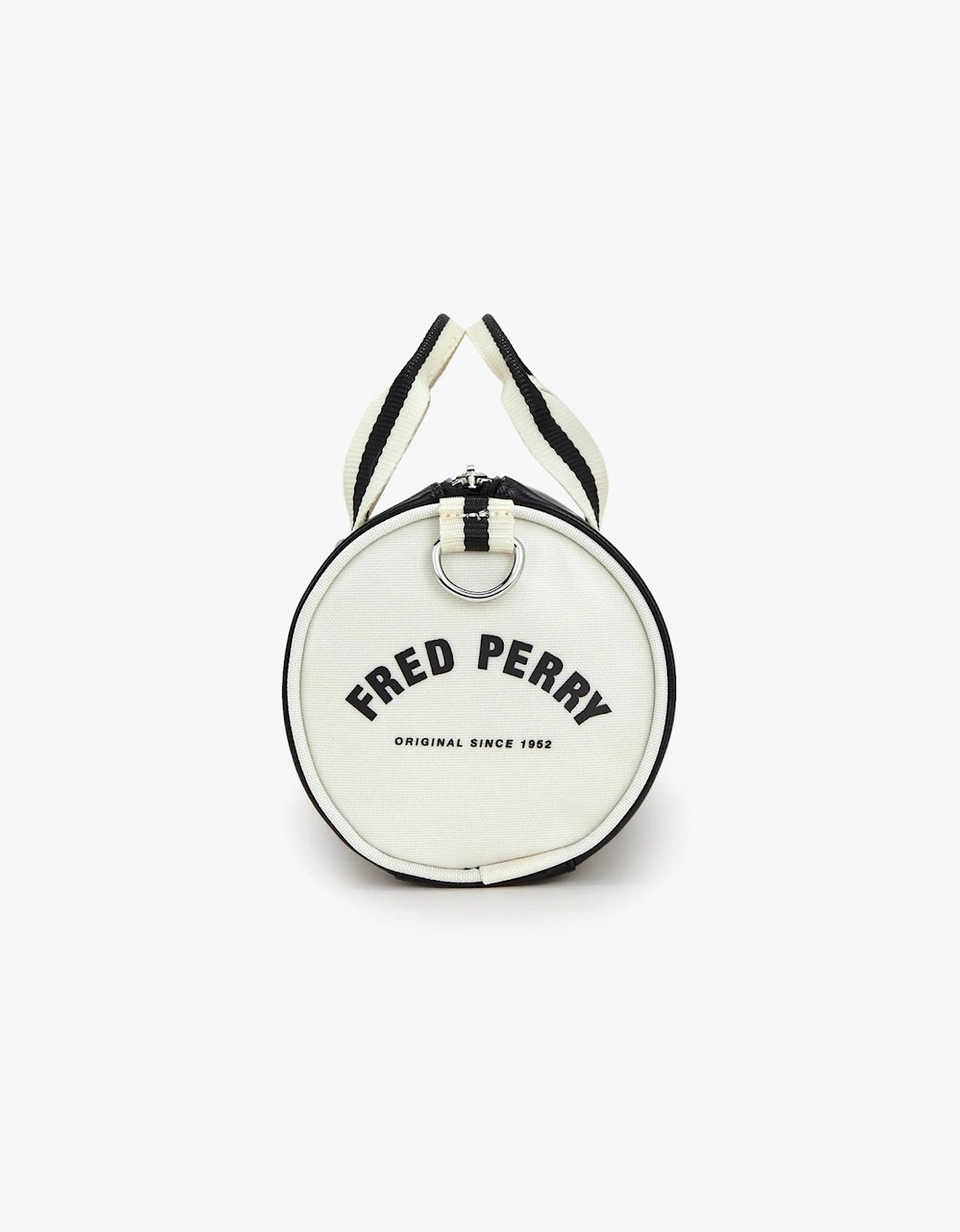 Fred Perry Classic Mini Barrel Bag - Black/Ecru D57