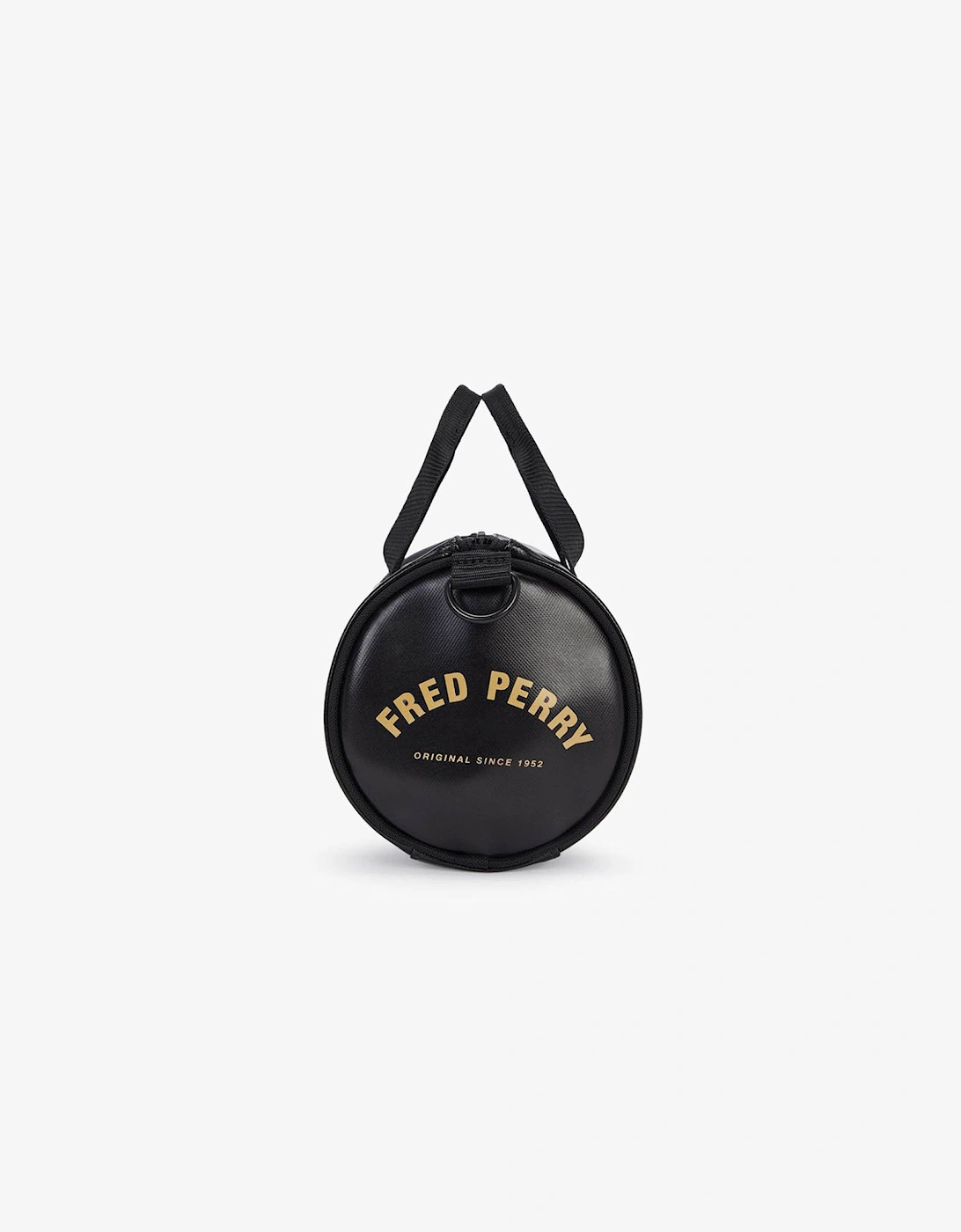 Fred Perry Tonal Classic Mini Barrel Bag - Black/Gold 774