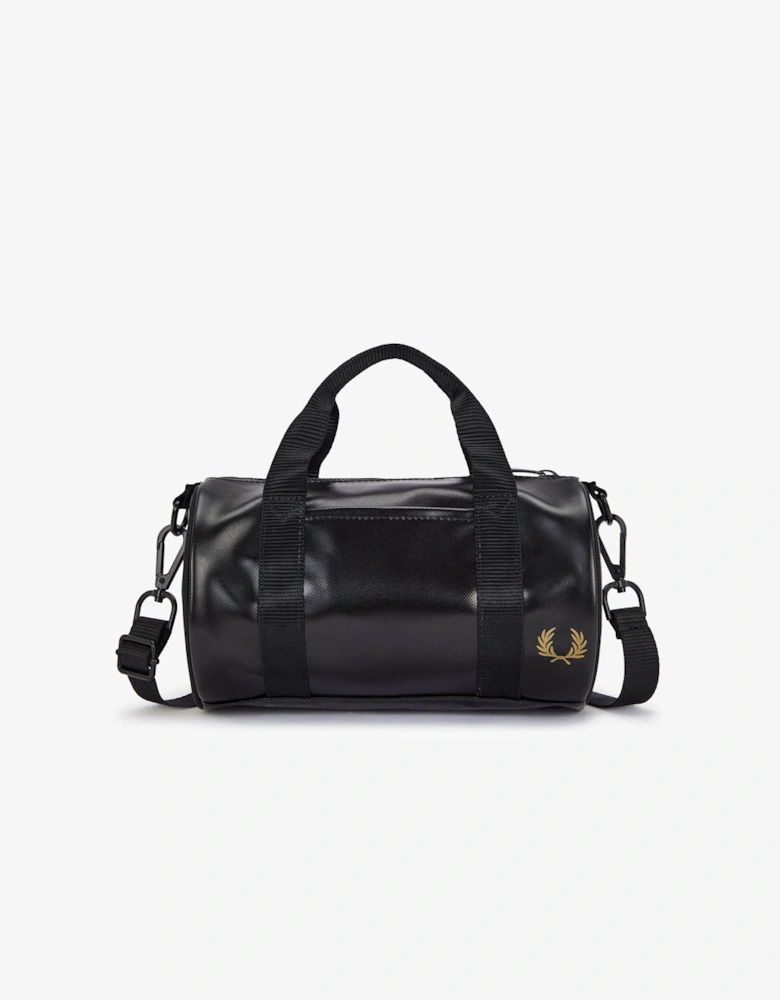 Fred Perry Tonal Classic Mini Barrel Bag - Black/Gold 774