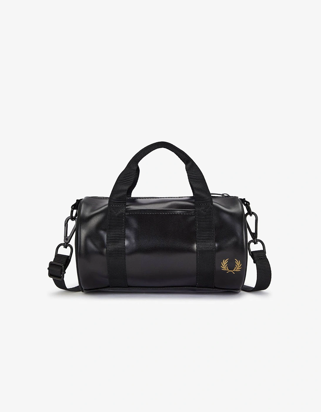Fred Perry Tonal Classic Mini Barrel Bag - Black/Gold 774