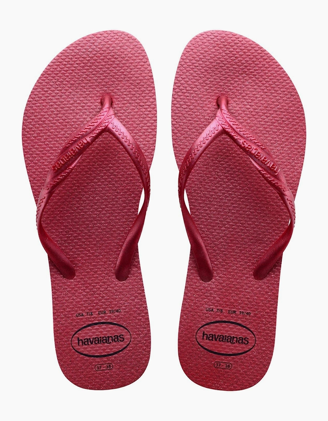 Womens Hav. Fantasia Gloss Pink Paradise 4 Flip Flops