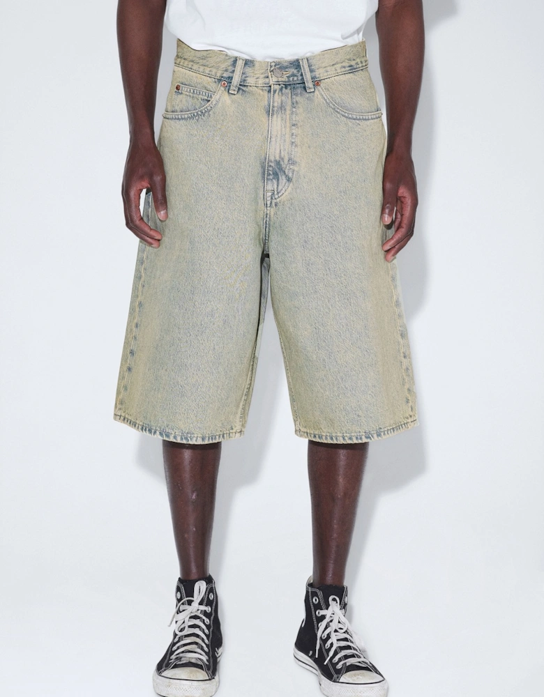Omar Denim Shorts - Stream Light Sand