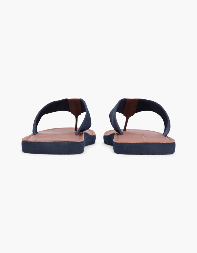 Tommy Hilfiger Leather Hilfiger Mens Beach Sandal - Desert Sky