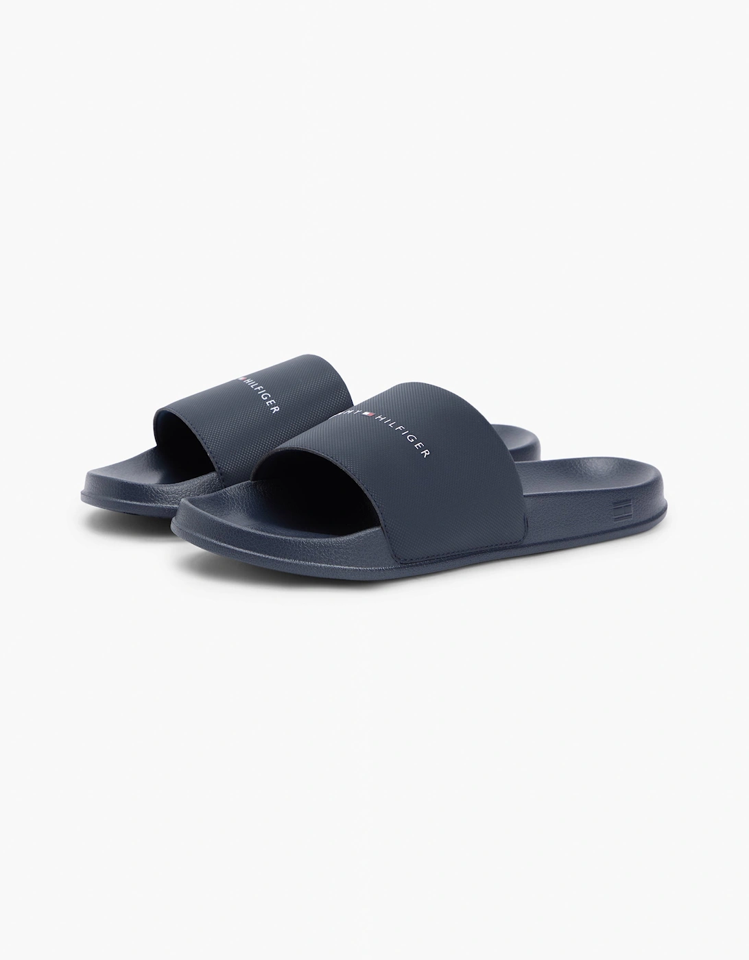 Tommy Hilfiger Core TH Mens Pool Sliders - Desert Sky