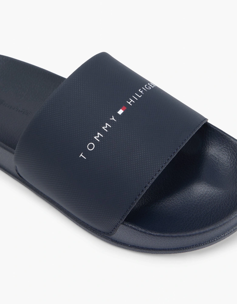 Tommy Hilfiger Core TH Mens Pool Sliders - Desert Sky