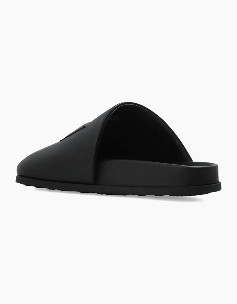 Leather Mules Black