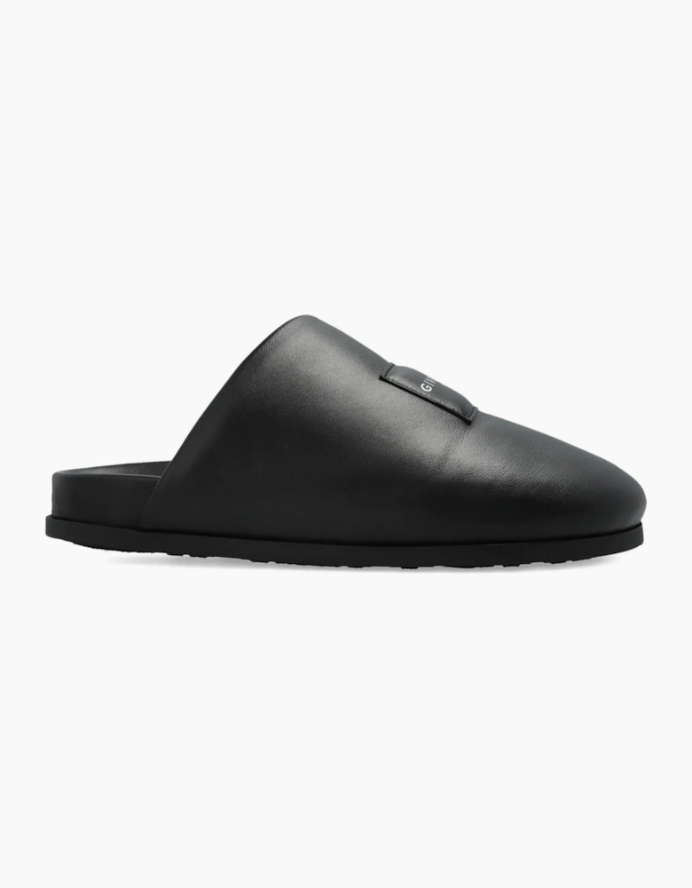 Leather Mules Black