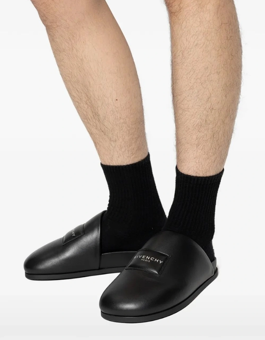 Leather Mules Black