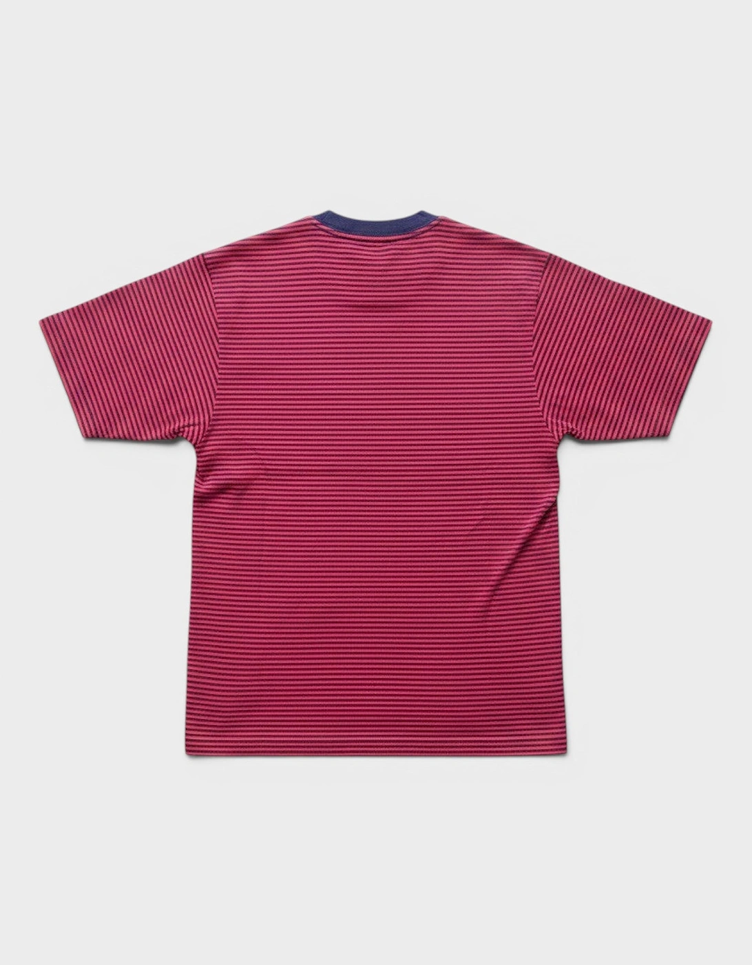 Classic Striped Logo T-Shirt Dark Red Navy