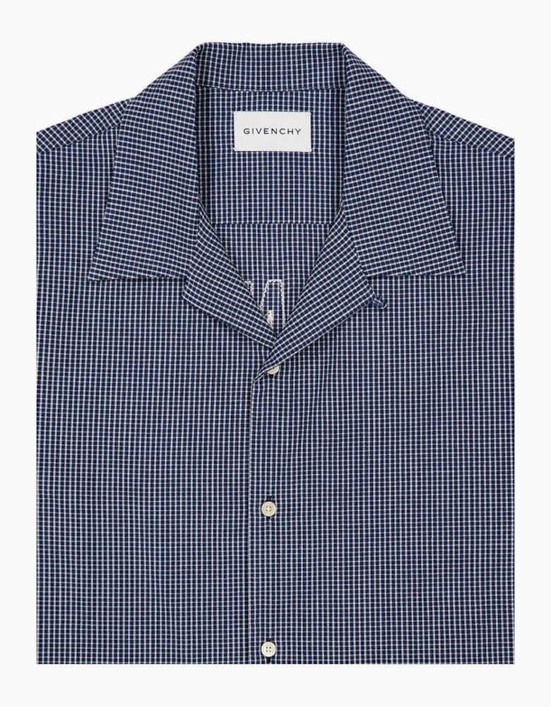 Embroidered Logo SS Shirt Blue