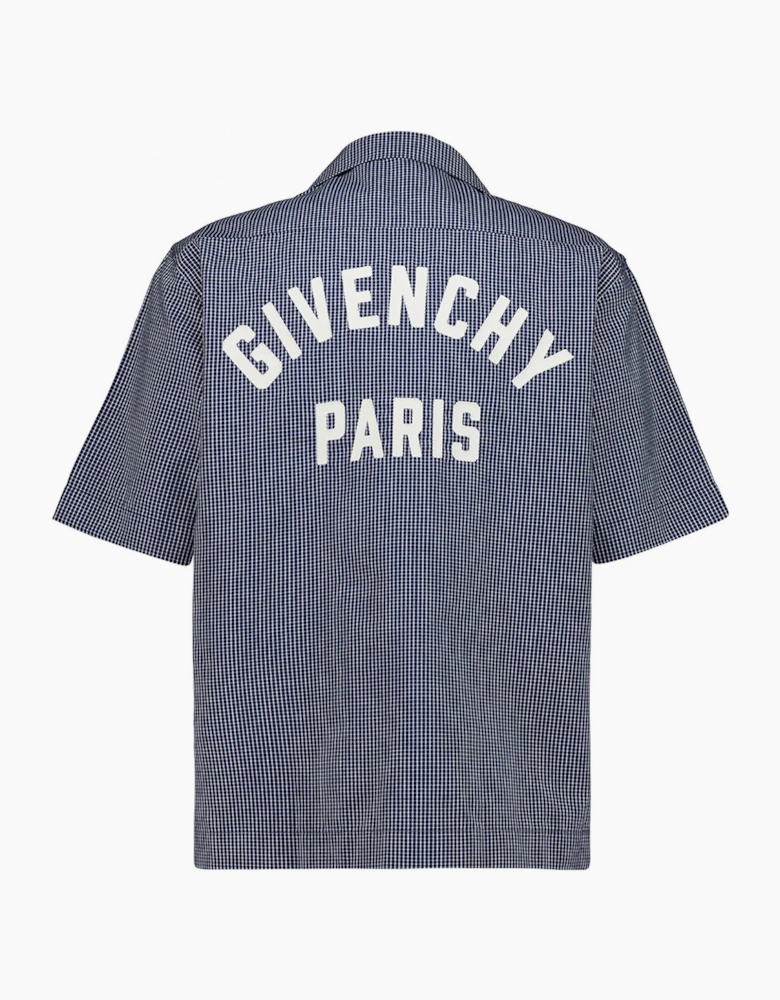 Embroidered Logo SS Shirt Blue