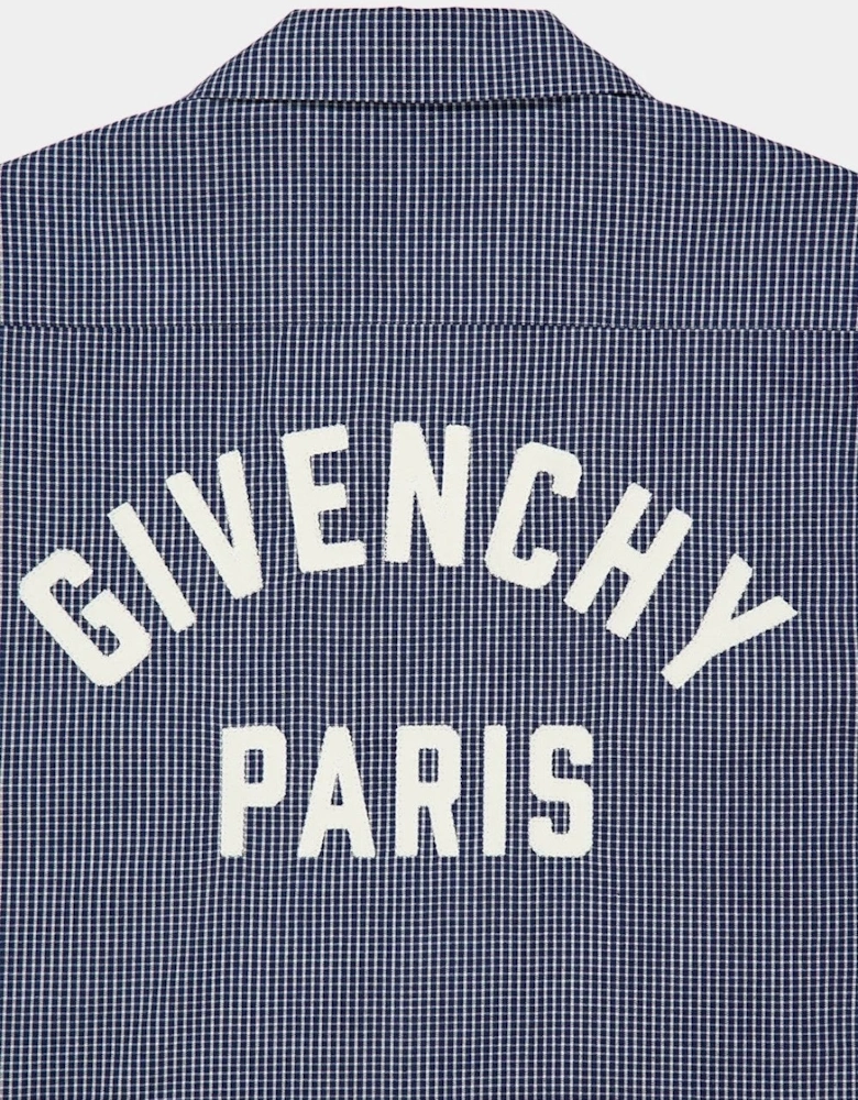 Embroidered Logo SS Shirt Blue