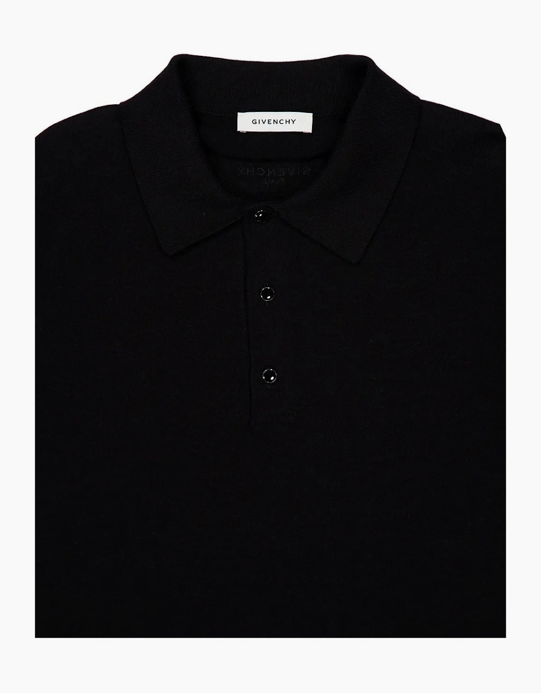 Knitted Polo Shirt Black