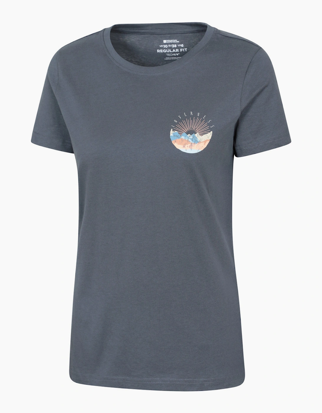 Mountain Warehouse Womens/Ladies Inverness Chest Print Relaxed Fit T-Shirt, 5 of 4