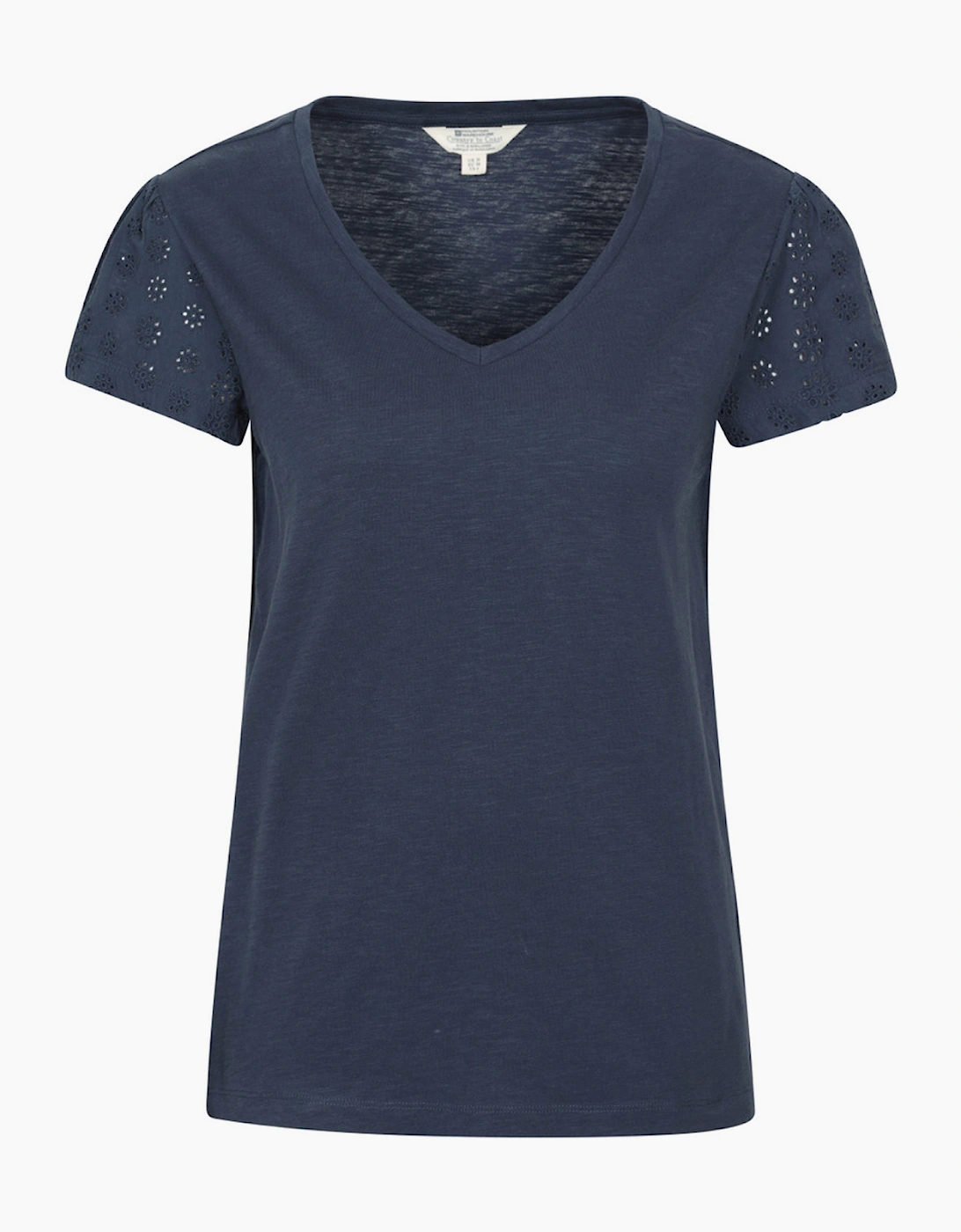 Mountain Warehouse Womens/Ladies Malaga Broderie Sleeve T-Shirt