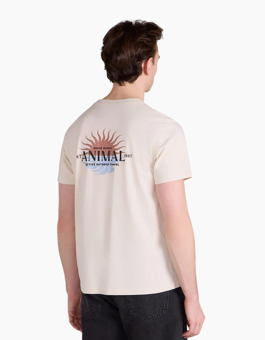 Mountain Warehouse Mens Sunrise Back Print T-Shirt