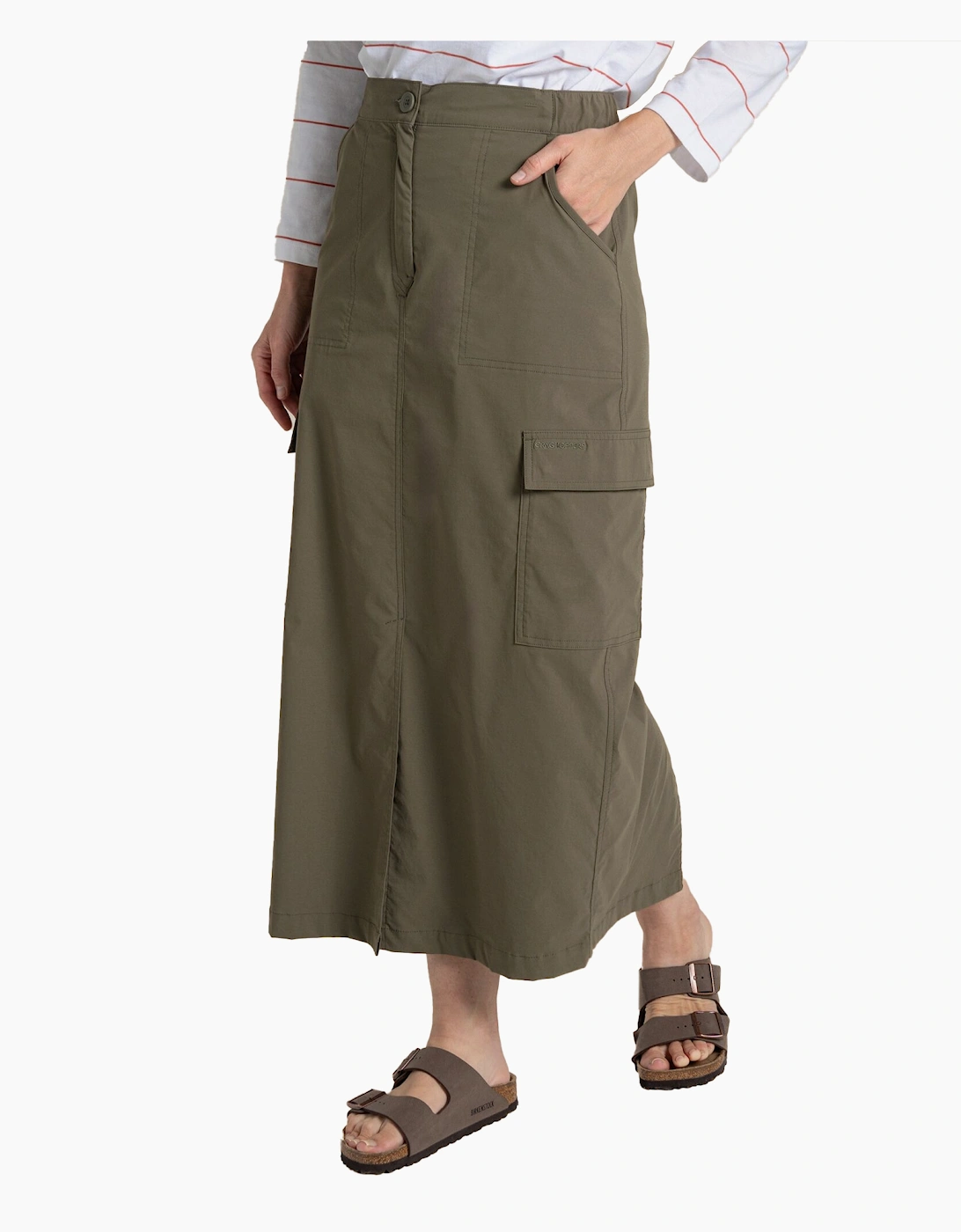 Craghoppers Women's Tan / Pro Nosilife Midi Skirt - Size 10