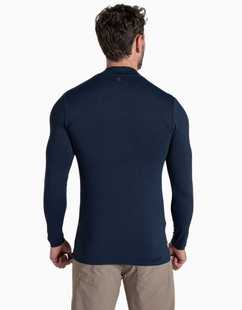 Craghoppers Mens Mock Neck Long-Sleeved Golf Top