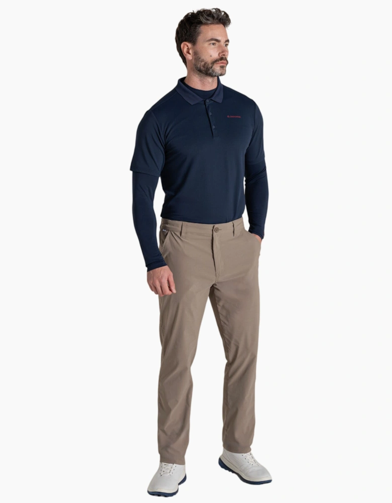Craghoppers Mens Mock Neck Long-Sleeved Golf Top