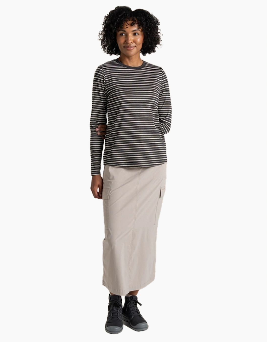 Craghoppers Womens/Ladies Akona Striped Nosilife Long-Sleeved T-Shirt