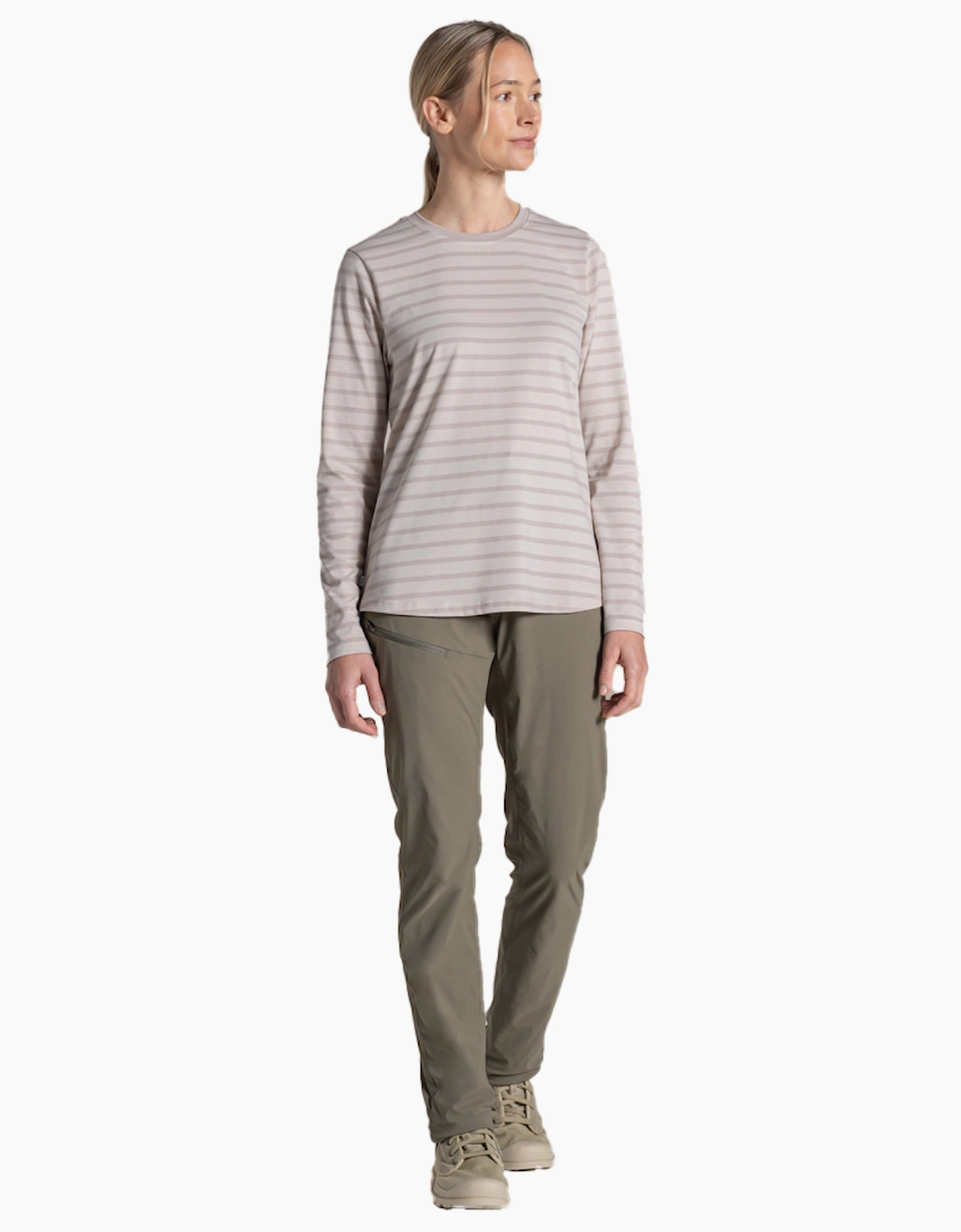 Craghoppers Womens/Ladies Akona Striped Nosilife Long-Sleeved T-Shirt