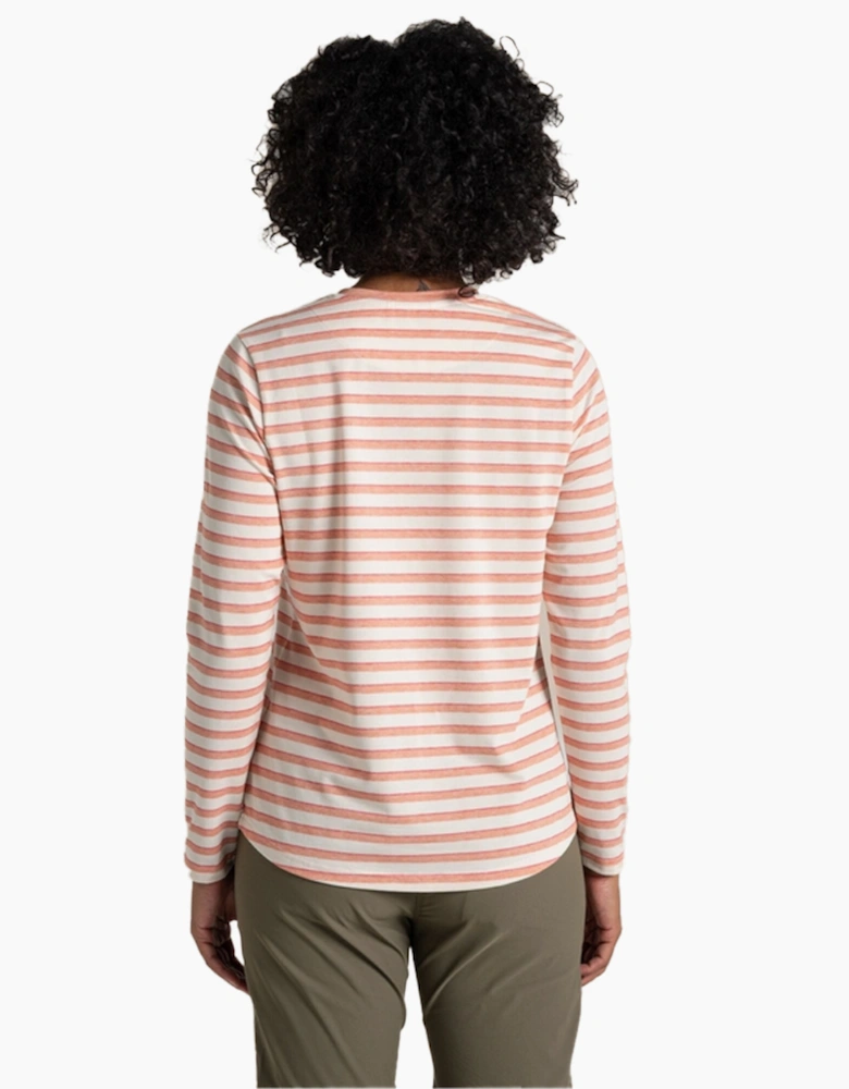 Craghoppers Womens/Ladies Akona Striped Nosilife Long-Sleeved T-Shirt