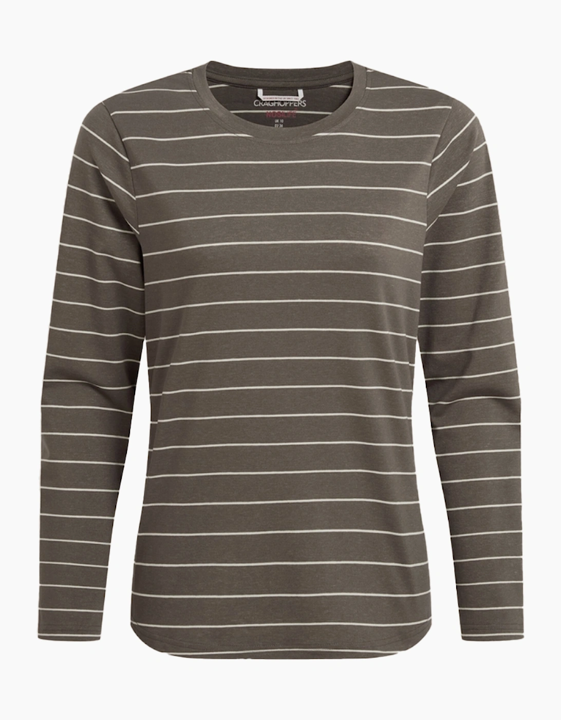 Craghoppers Womens/Ladies Akona Striped Nosilife Long-Sleeved T-Shirt