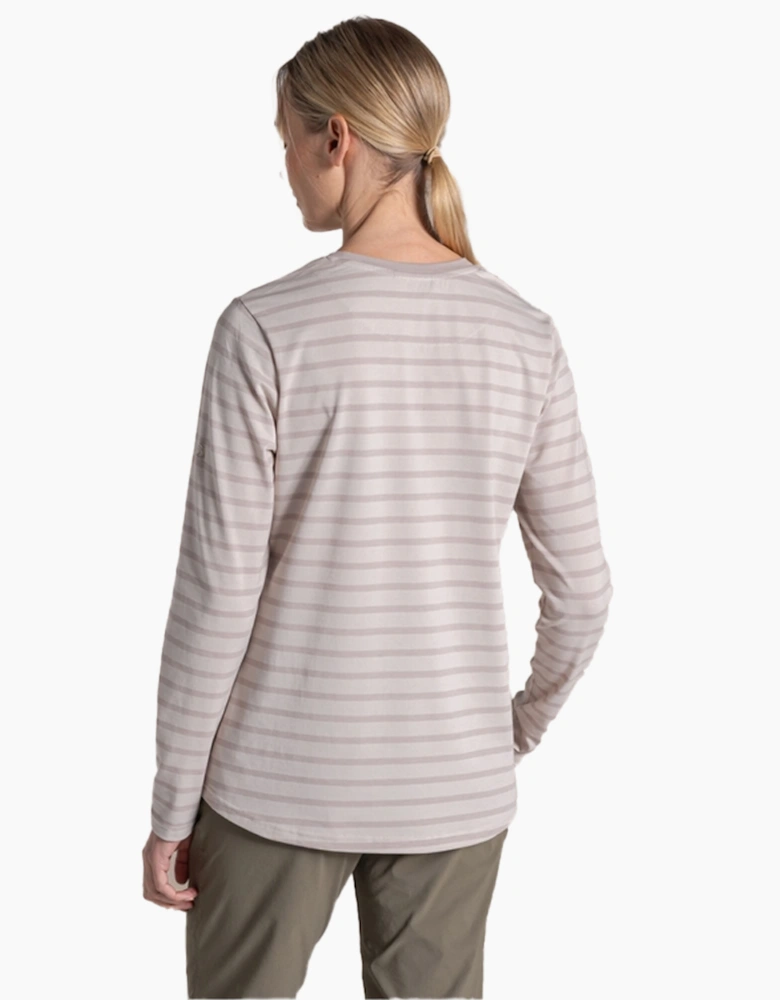 Craghoppers Womens/Ladies Akona Striped Nosilife Long-Sleeved T-Shirt