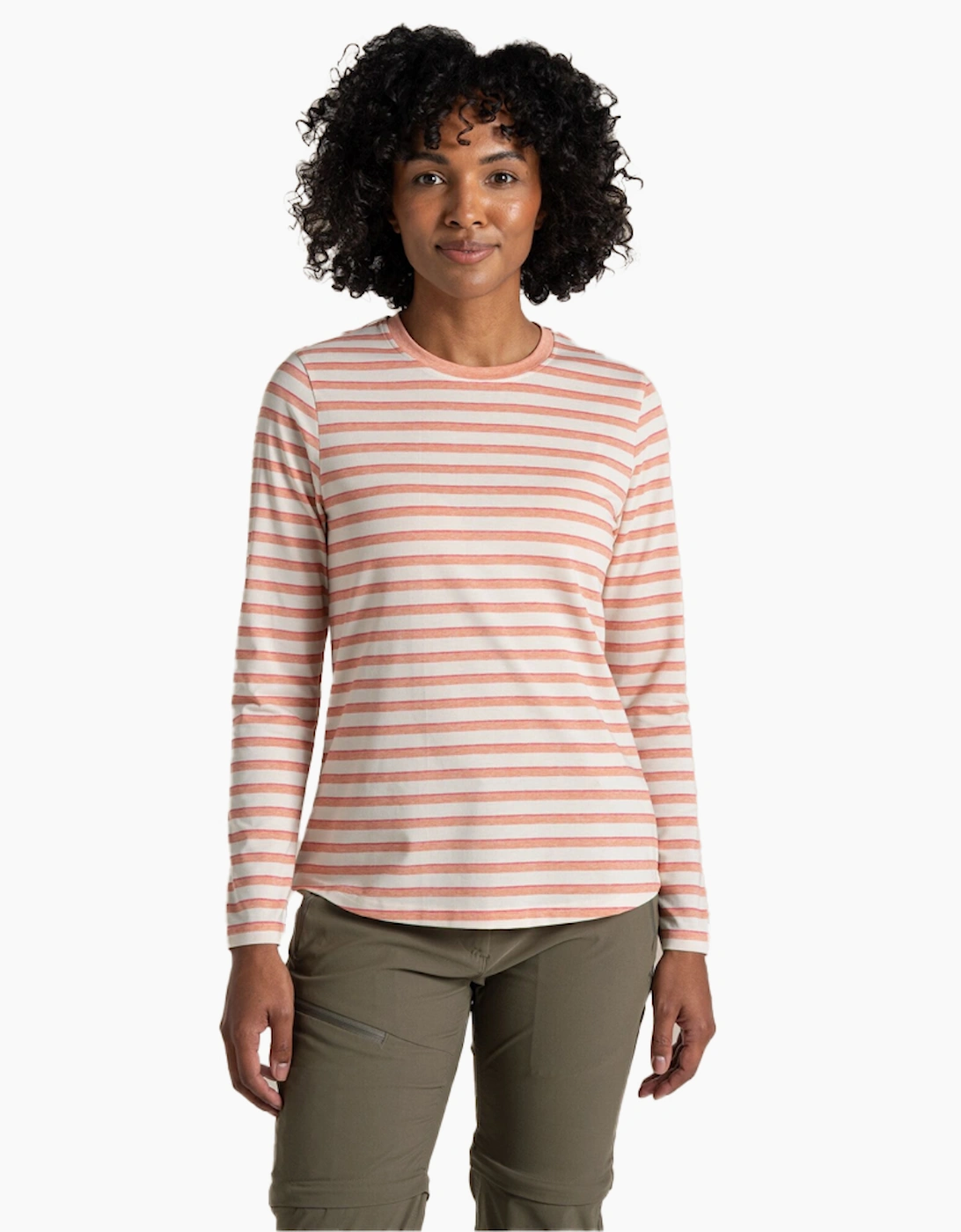 Craghoppers Womens/Ladies Akona Striped Nosilife Long-Sleeved T-Shirt